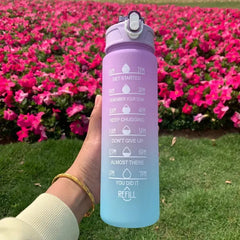 Achieve Your Hydration Goals with Our Motivational 3-Piece Sports Water Bottle Set!